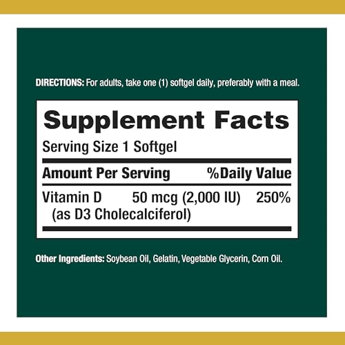 Nature&#39;s Bounty Vitamin D3, Immune and Bone Sup
