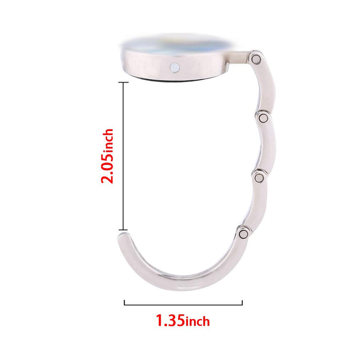 Portable Handbag Hanger Table Bar Purse Instant Swivel Top Hook Happy Tree