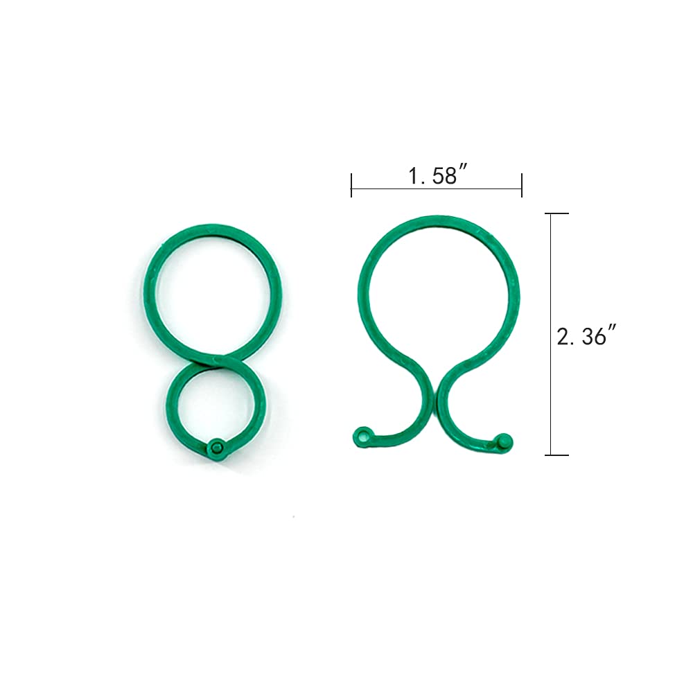 100PCS Vegetables Tomato Vine Flower Clips Plant Twist Clip Garden Plant Support Clips Plant Clips and Garden Clips for Other Vine Plants for Climbing Plants for Securing Plants (Large)