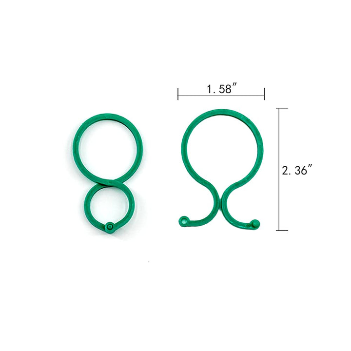 100PCS Vegetables Tomato Vine Flower Clips Plant Twist Clip Garden Plant Support Clips Plant Clips and Garden Clips for Other Vine Plants for Climbing Plants for Securing Plants (Large)