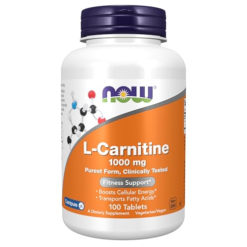 Supplements, L-Carnitine 1,000 mg, Purest Form, Amino Acid, Fitness Support*, 100 Tablets