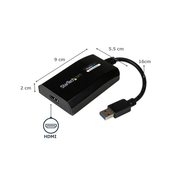 USB 3.0 to HDMI Adapter - DisplayLink Certified - 1080p (1920x1200) - USB Type-A to HDMI Display Adapter Converter for Monitor - External Video &amp; Graphics Card - Windows/Mac (USB32HDPRO)