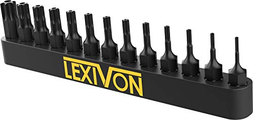 Tamper Proof Torx Bit Set, Premium S2 Alloy Steel | 13-Piece Security Star Bits, T4 - T40 | Precision CNC Machined (LX-301)