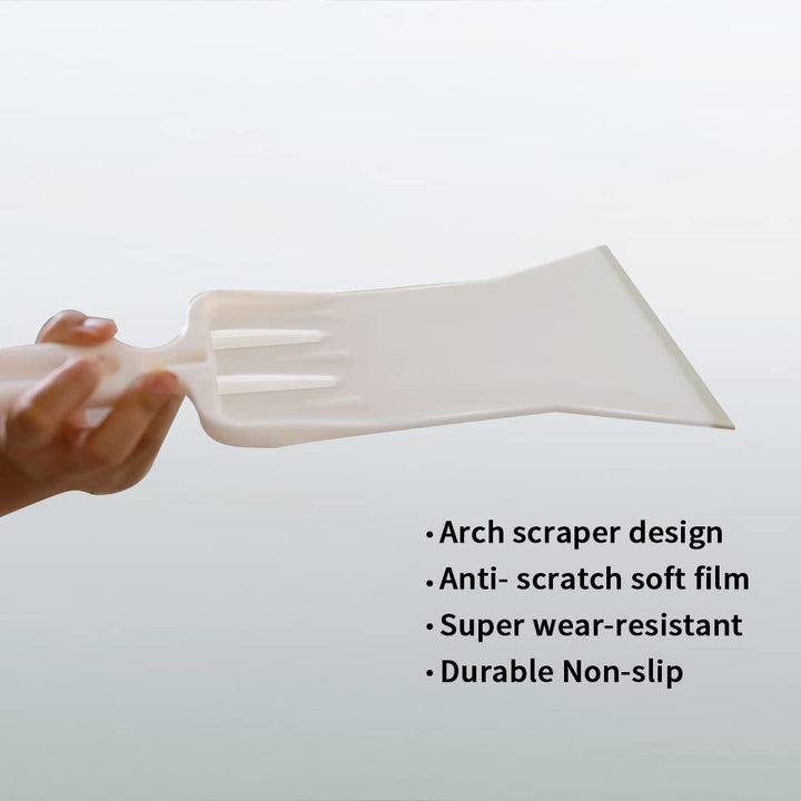 Tools Long Handle Auto Bulldozer Squeegee for Window Tint Film Installing Car Vinyl Wraps Window and Glass Cleaning (White)