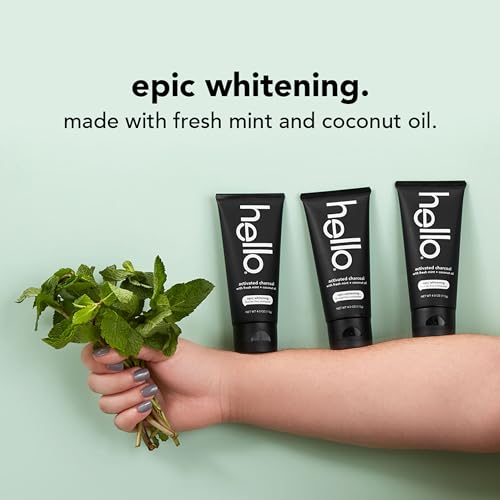 hello Activated Charcoal Epic Whitening Fluoride Free T