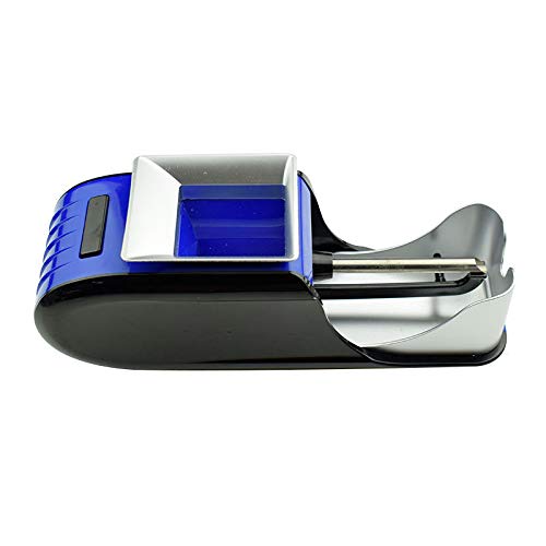 Cigarette Rolling Machine Electric Automatic Injector Tobacco Roller Maker (Blue and Black)