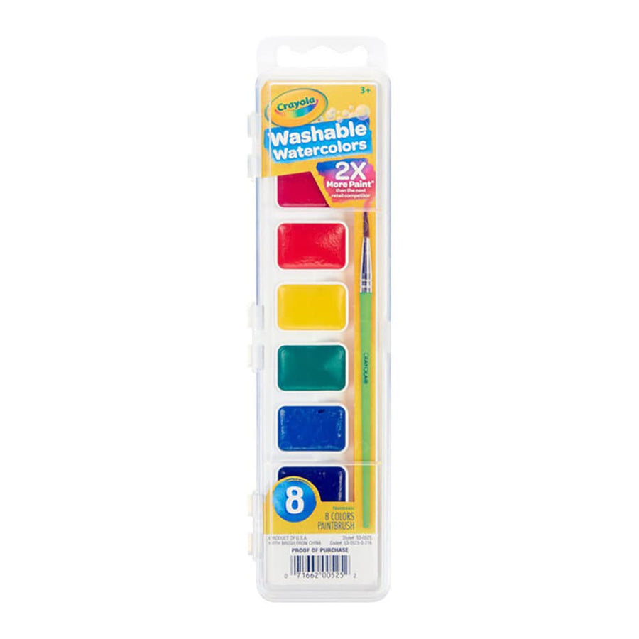 Washable Watercolors, Kids Paint Set, 8ct