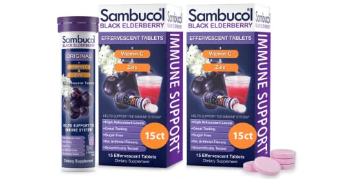 Sambucol Black Elderberry Tablets with Vitamin C &a