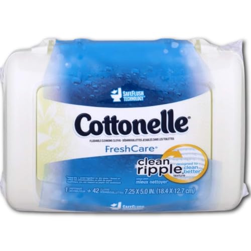 Cottonelle FreshCare Flushable Wipes for Adults, Alcoho
