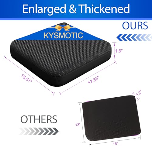 Large Gel Seat Cushion for Long Sitting (Super Large &amp; Thick), Soft &amp; Breathable, Gel Cushion for Wheelchair Reduce Sweat, Gel Chair Cushion for Hip Pain, Gel Seat Cushion for Office Chair