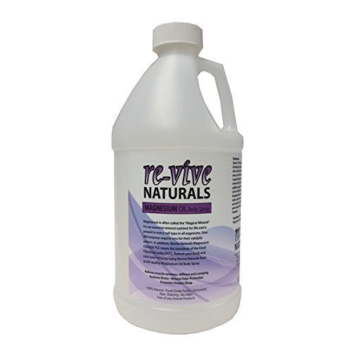 Re-vive Naturals Magnesium Oil Refill 64 Oz Food Grade Quality