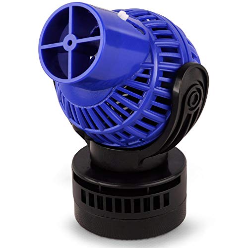 FREESEA Aquarium Circulation Pump Wave Maker Power Head with magnetic mount Suction (1600 GPH, Blue)