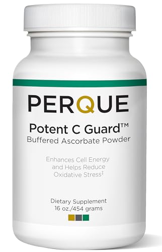 Buffered Vitamin C Ascorbate Powder - pH Balanced, Vegetarian, Allergen-Free Vitamin C Supplement - Fast-Acting Antioxidant Support -Effervescent Powder with Magnesium, Potassium & Zinc - 16 oz