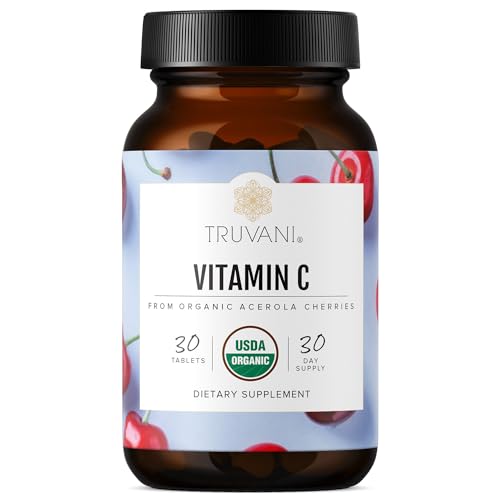 Vitamin C | USDA Organic | High Absorption, Antioxidant Supplement, Higher Bioavailability Immune System Support | Made with Real Food | 30 Servings