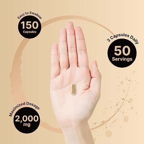 Tongkat Ali 200:1 (Longjack) Extract for Men, 2000mg Per Serving, 150 Capsules, Indonesia Origin, Eurycoma Longifolia | with Panax Ginseng for Energy, Stamina, &amp; Male Health Support