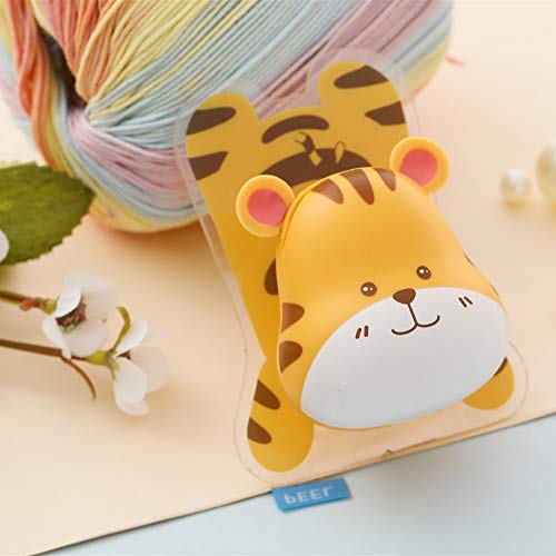 Toothbrush Holder Wall Mounted, Animal Kids Toothbrush Holder (Yellow Tiger)