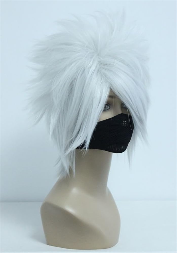COSPLAZA Fluffy Silver/Grey Short Halloween Anime Show 