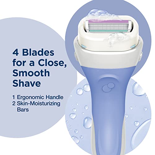 Schick Intuition Pure Nourishment Razors for Women | 1 Razor &amp; 2 Intuition Razor Blades Refill with Organic Cocoa Butter