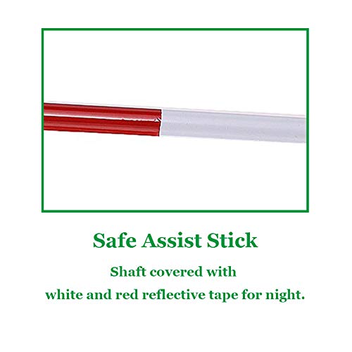 Folding Cane Blind Stick Walking Cane White for The Bli