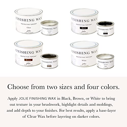 Finishing Wax - Protective topcoat Paint - Use on interior furniture, cabinets, walls, home decor and accessories - Odor-Free, Non-Hazardous - Clear - 120 ml