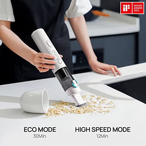 H8 Apex Car Vacuum Cleaner, Portable Handheld Vacuum Cleaner with 12000Pa High Power, Ultra-Lightweight 1.2lbs, USB-C Fast Charging, Mini Car Vacuum for Car, Home, Pet Hair,