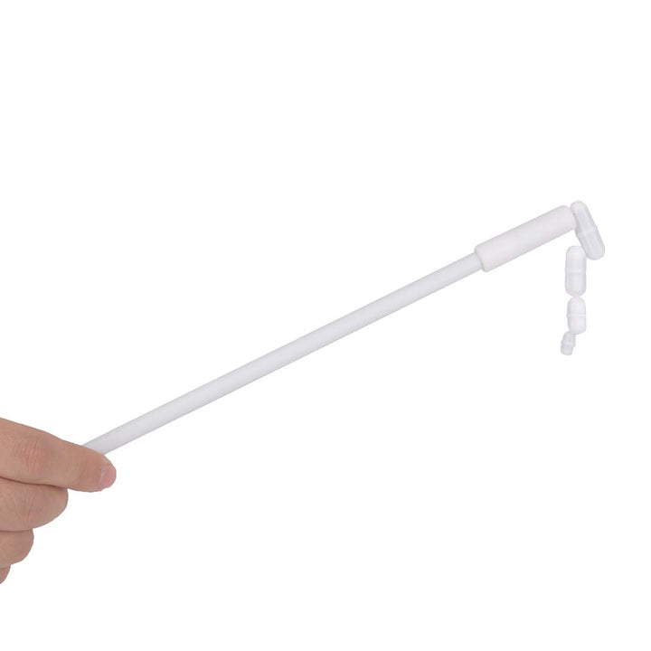 7 Pieces PTFE Magnetic Stirrer Mixer Stir Bar and 11.8 Magnetic Stir Bar Retriever, White