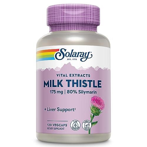Milk Thistle Seed Extract 175mg Antioxidant Intended to Help Support a Normal, Healthy Liver Non-GMO &amp; Vegan 120 VegCaps