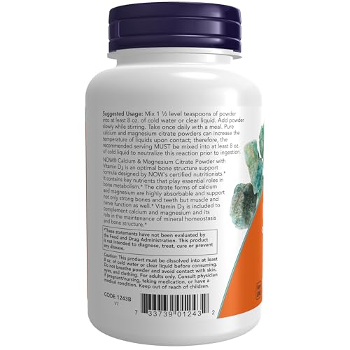 NOW Foods Supplements, Calcium & Magnesium Citrate 