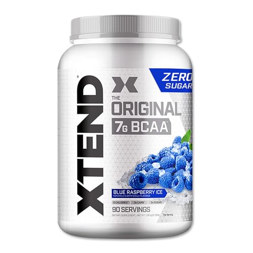 XTEND Original BCAA Powder 7g BCAA and 2.5g L-Glutamine, Sugar Free Post Workout Muscle Recovery Drink with Amino Acids for Men & Women, 90 Servings