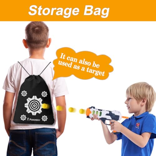 Upgraded 500-Round Balls Refill Pack Compatible with Nerf Rival Apollo, Zeus, Atlas and Artemis Blasters (Storage Bag Included)