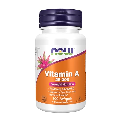 NOW Supplements, Vitamin A (Fish Liver Oil) 25,000 IU, 