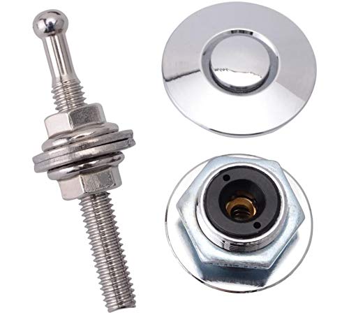 Gangmu Tec Pack of 4 Universal Aluminum Vehicle Hood Pins - License Plate Lock Clip, Push Button Bonnet, Quick Release Lock Latch Bumper, Diameter 1.25 inch (Silver, Pack of 4)
