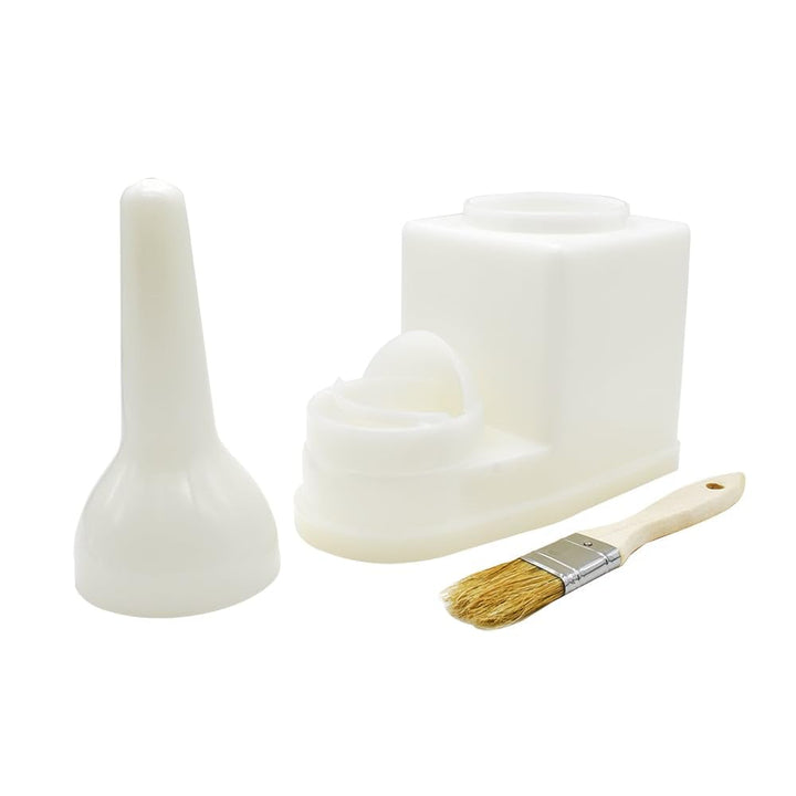 Big Horn 19040 30-Ounce Glue Container with Brush, White