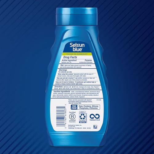 Naturals Itchy Dry Scalp Anti-dandruff Shampoo, 11 fl. oz., Extra-Hydrating Formula Plus Vitamins B5 &amp; E, Salicylic Acid 3%