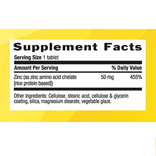 Country Life Chelated Zinc 50 mg - Certified Gluten-Fre