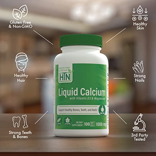 Health Thru Nutrition Liquid Calcium 1000mg, Magnesium 