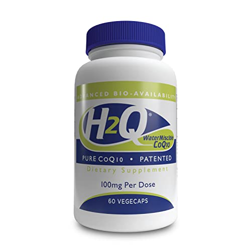Health Thru Nutrition H2Q CoQ-10 with 8X Higher Absorption Over The Standard Q-10 | Clinically Studied | Cardiovascular and Mitochondria Function Support | Vegan Certified | Non-GMO (Pack of 60)