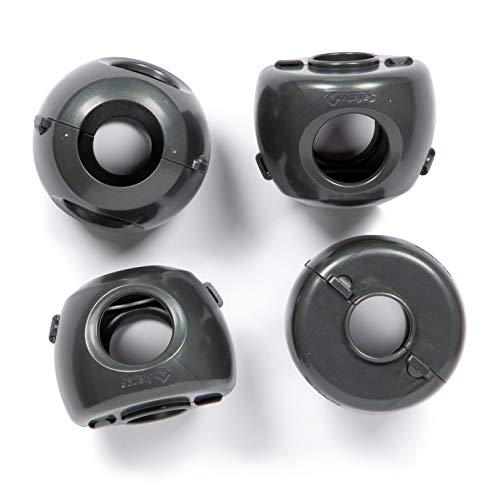 Safety 1st Parent Grip Door Knob Covers, Grey/Charcoal, 4 Count (Pack of 1)