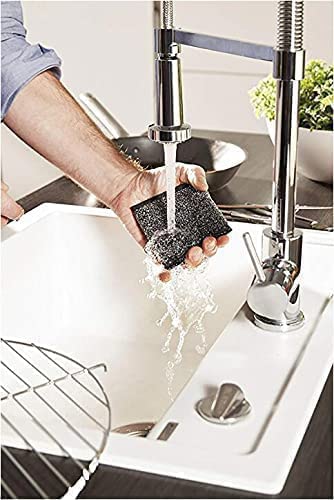 Vileda Glitzi Power Inox Steel Sponge for Stubborn Dirt, 2Pieces