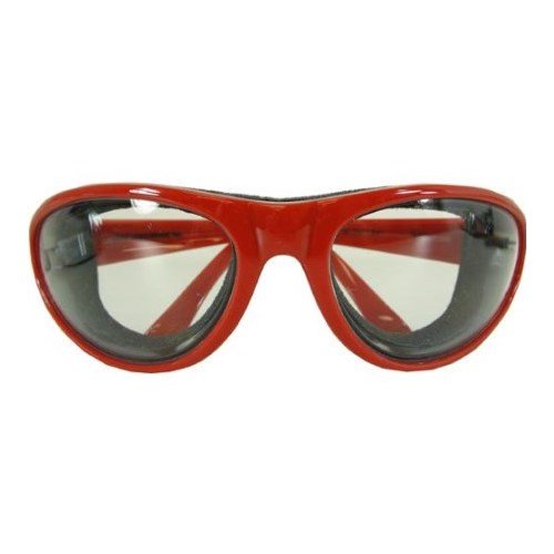 Onion Goggles, Fog Free Lenses, Safely Prepare Food Without Tears, One Size, Red