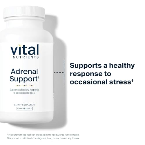 Adrenal Support | Adrenal Support Supplements for Gland Function and Cortisol Management | Supports Energy and Stress Levels | Gluten, Dairy, Soy Free | 120 Capsules