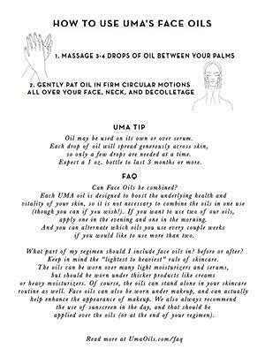 Uma Absolute Anti Aging Face Oil Full-Size 1 Fl. Oz.