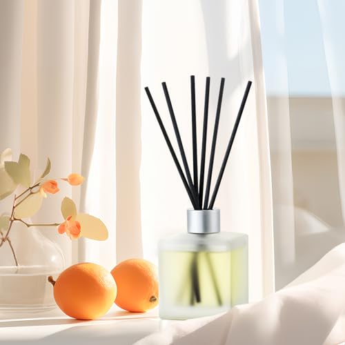 Reed Diffuser Set, French Pear &amp; White Musk Scented Oil Diffuser with 10 Reed Sticks, 6.1 oz /180ml, Home Fragrance for Bedroom Bathroom Living Room, Home &amp; Office Decor