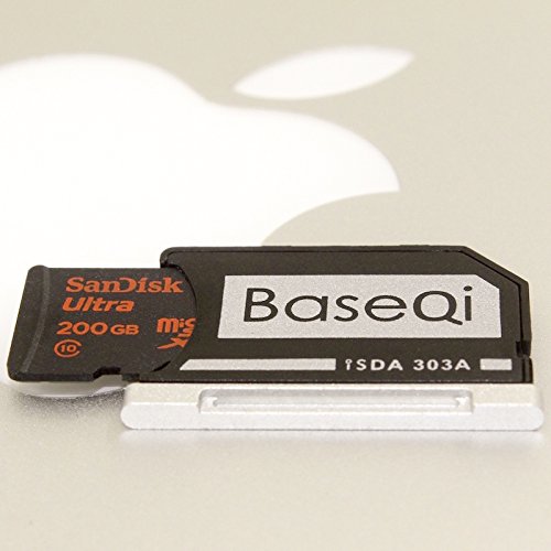 BaseQi Aluminum microSD Adapter for MacBook Pro Retina 