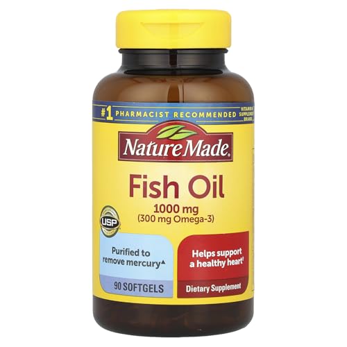 Nature Made Fish Oil 1000 mg, 90 Softgels, Fish Oil Ome