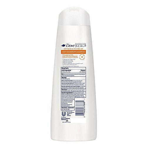 Dove Dermacare Scalp - Anti-Dandruff Shampoo - Dryness & Itch Relief - 12 Fl Oz (Pack of 2)