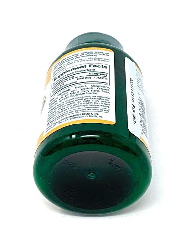 Nature&#39;s Bounty Vitamin B-12 2500 mcg, 300 Quick Dissolve Tablets