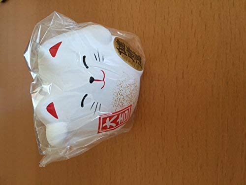 Maneki Neko Charm Kenkoh-un Collectible Figurine, Good Health, White