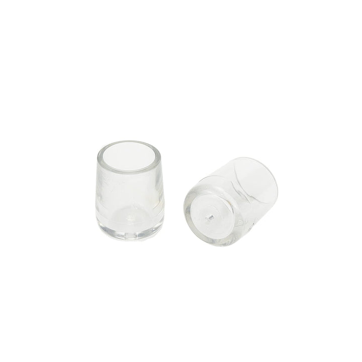12 Pcs 0.59 Inch Silicone Chair Leg Caps Floor Protectors Round Furniture Table Feet Covers,Preventing Scratches and Noise (Transparent)