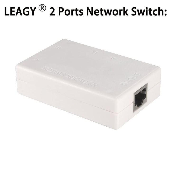2 Ports Network Switch Splitter Selector Hub 2-in 1-Out or 1-in 2-Out 100M